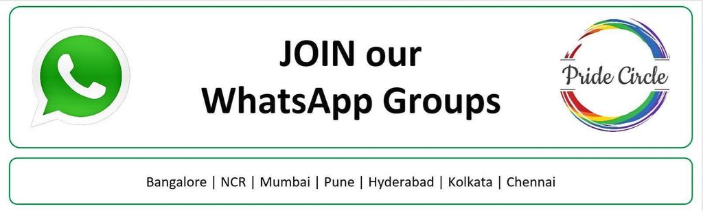 pride_circle's tweet photo. Our Meetups have become amazing enablers for many individuals &amp; organizations in their pursuit of #LGBT+ inclusion. To build the community stronger &amp; to keep the momentum alive we invite you to join the conversation on #WhatsAppGroup.

To join : https://t.co/L4p6vEZfp0 https://t.co/5W1Yy5AfGb