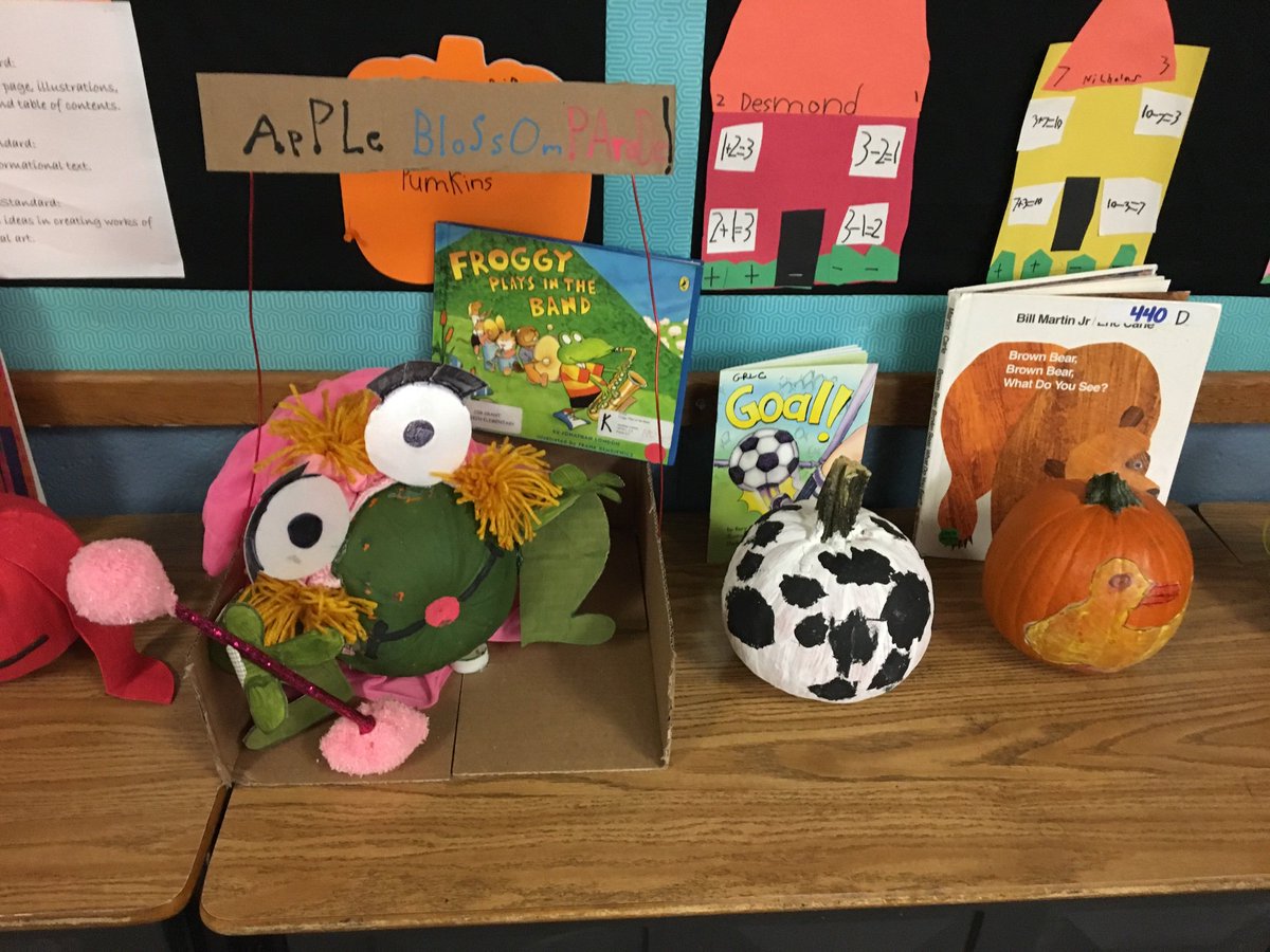 EastAiken's tweet photo. 1st grade's Pumpkin Patch looks AWESOME!!! #PumpkinCharacters #CreativityMatters https://t.co/9234VxGKZv