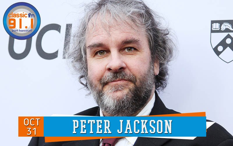 Happy birthday to film director and producer Peter Jackson. He directed the Lord of the Rings and Hobbit trilogies. 