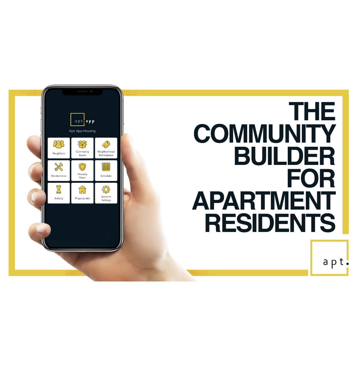 Apt_App's tweet photo. Apt. App has a brand new look this release! If you are part of our modern neighborhood be sure to download the latest updated version for other minor enhancements and bug fixes. If you aren’t part of our neighborhood yet, what are you waiting for!?
#neighbors #community https://t.co/CWrmxIEC46