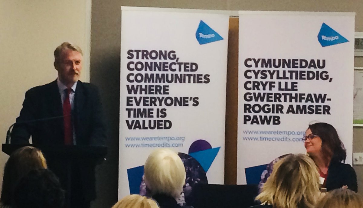 .@wgmin_csc discusses how #TimeCredits have made people feel valued and reconnected with their community and how it helps prevent loneliness and isolation <a href="/tempo_tweets/">Tempo Time Credits</a> event