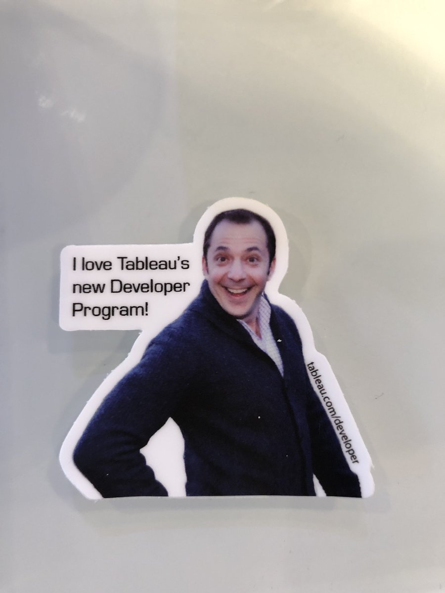 Ben Lower (@benlower) on Twitter photo Come celebrate the launch of the Tableau developer program! Get an <a href="/Ajenstat/">Francois Ajenstat</a> sticker at the Developer Platform demo area in Labs. #TC18 #datadev Come celebrate the launch of the Tableau developer program! Get an <a href="/Ajenstat/">Francois Ajenstat</a> sticker at the Developer Platform demo area in Labs. #TC18 #datadev