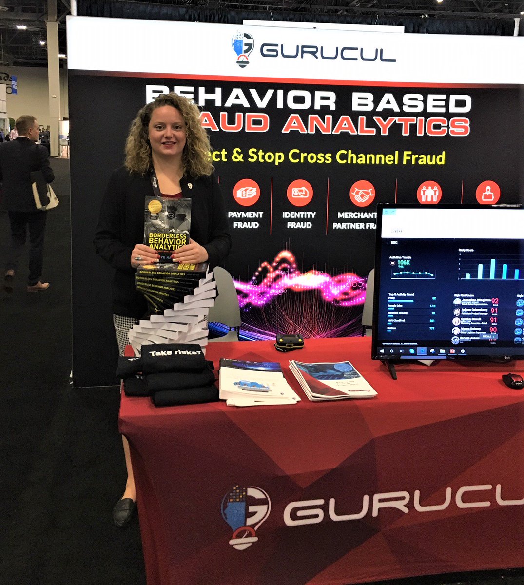 Gurucul's tweet photo. Good morning, #Money2020! Come see #Gurucul booth #779 and grab a complimentary copy of our book #BorderlessBehaviorAnalytics💡
#FinTech #FraudAnalytics #Finance #money #security https://t.co/KAmMA550RU