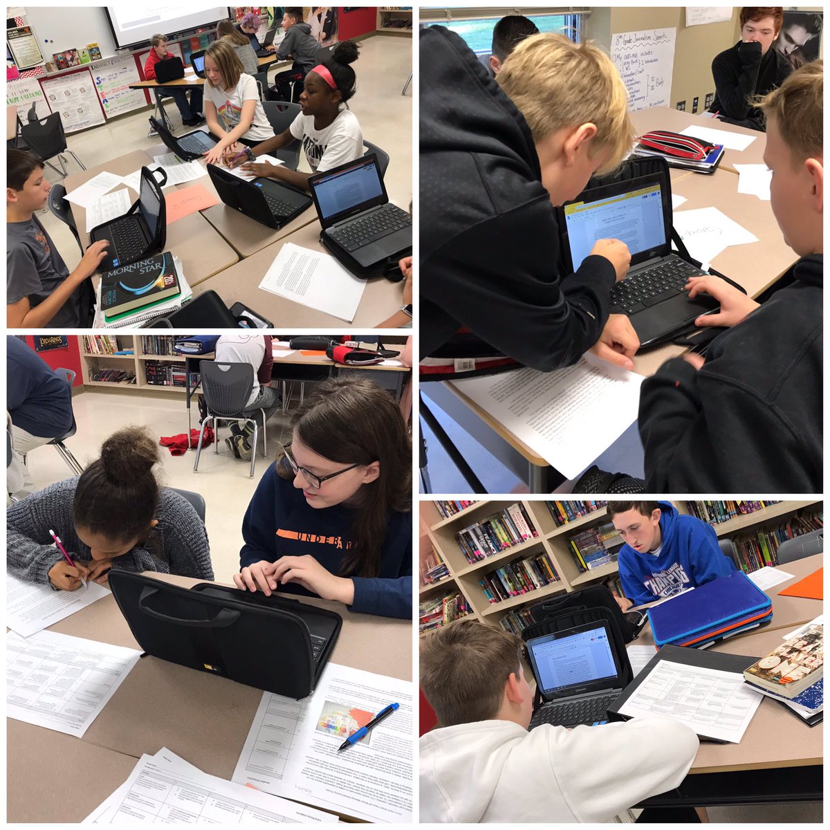 These students have got #editing #conversations #mastered because they KNOW how to assess the #writingessentials. Peer editing day 1 in the  📚 and couldn’t be more proud of the amazing #feedback they are giving one another. #weareholmes