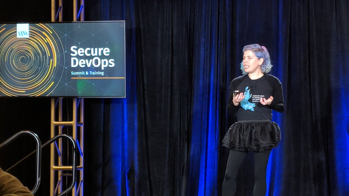 SANSCloudSec's tweet photo. On the #SecDevOpsSummit stage, @IanColdwater giving excellent, practical advice for securing Kubernetes clusters. https://t.co/nNKTI85o7t