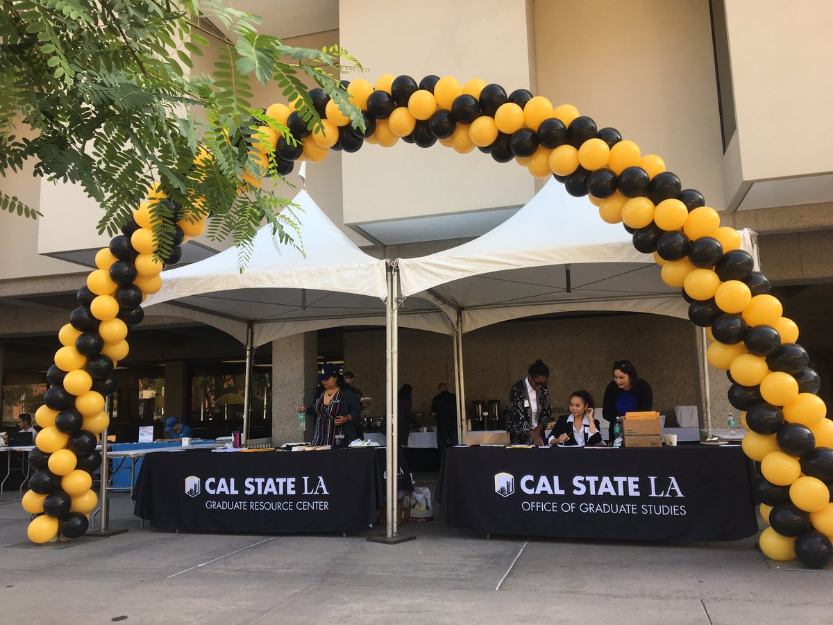 CalStateLAGrad's tweet photo. HAPPENING NOW!! Come by the JFK Library for the Graduate and Professional School Recruitment Fair 2018 and check out your options for graduate schools! 📖 📚🖋👩‍🎓👨‍🎓@calstatela #graduateschool #highereducation #PhD #MA #MS https://t.co/p1pceK6Kdi