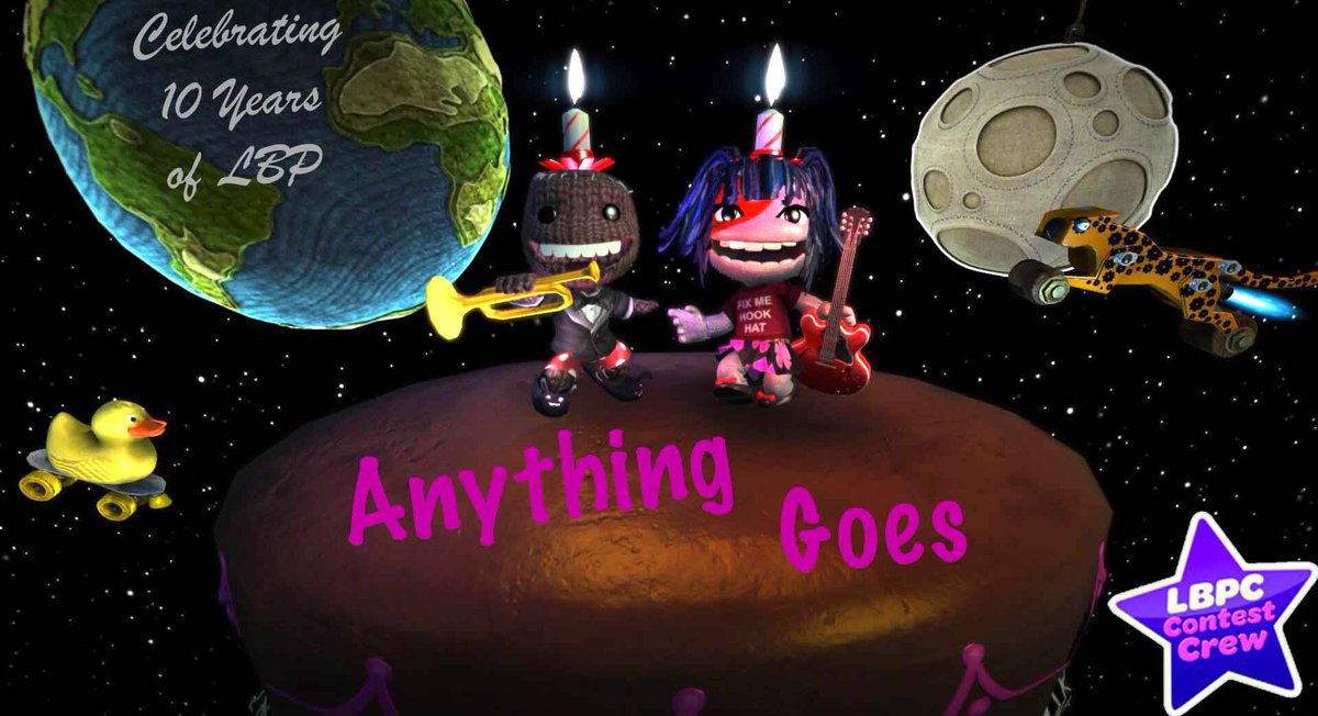 LBPCContestCrew's tweet image. Join us in celebrating 10 years of @LittleBigPlanet with our final contest #LBPC16 - Anything Goes!

We’re giving Pins, LBP Caps, and psn gift cards to 1st, 2nd, and 3rd place.
And best of all, the winner gets a Crown!
lbpcentral.com/forums/showthr…