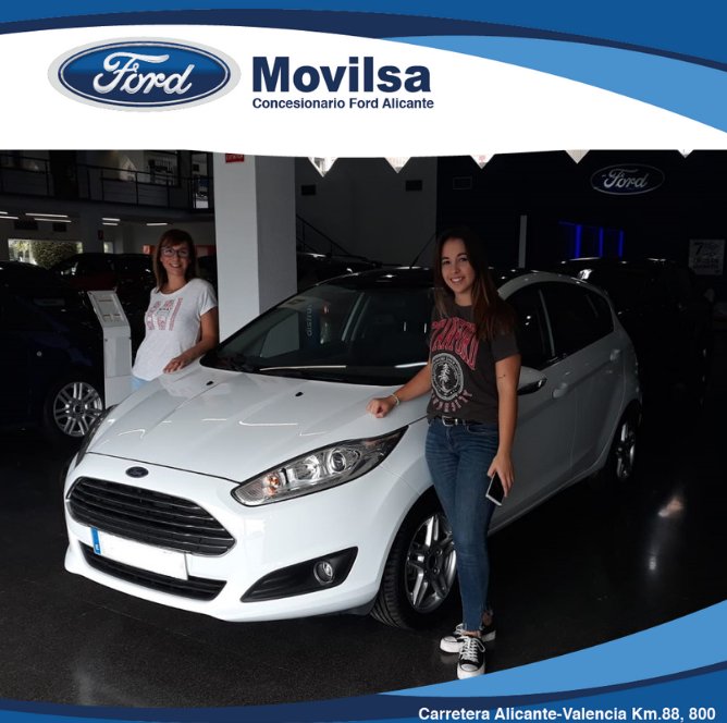Así de contentas se iban esta mañana Mari Carmen y Carol con su nuevo Ford Fiesta Titanium 1.2 de ocasión!!

Esperamos que disfrutéis mucho de él!!!