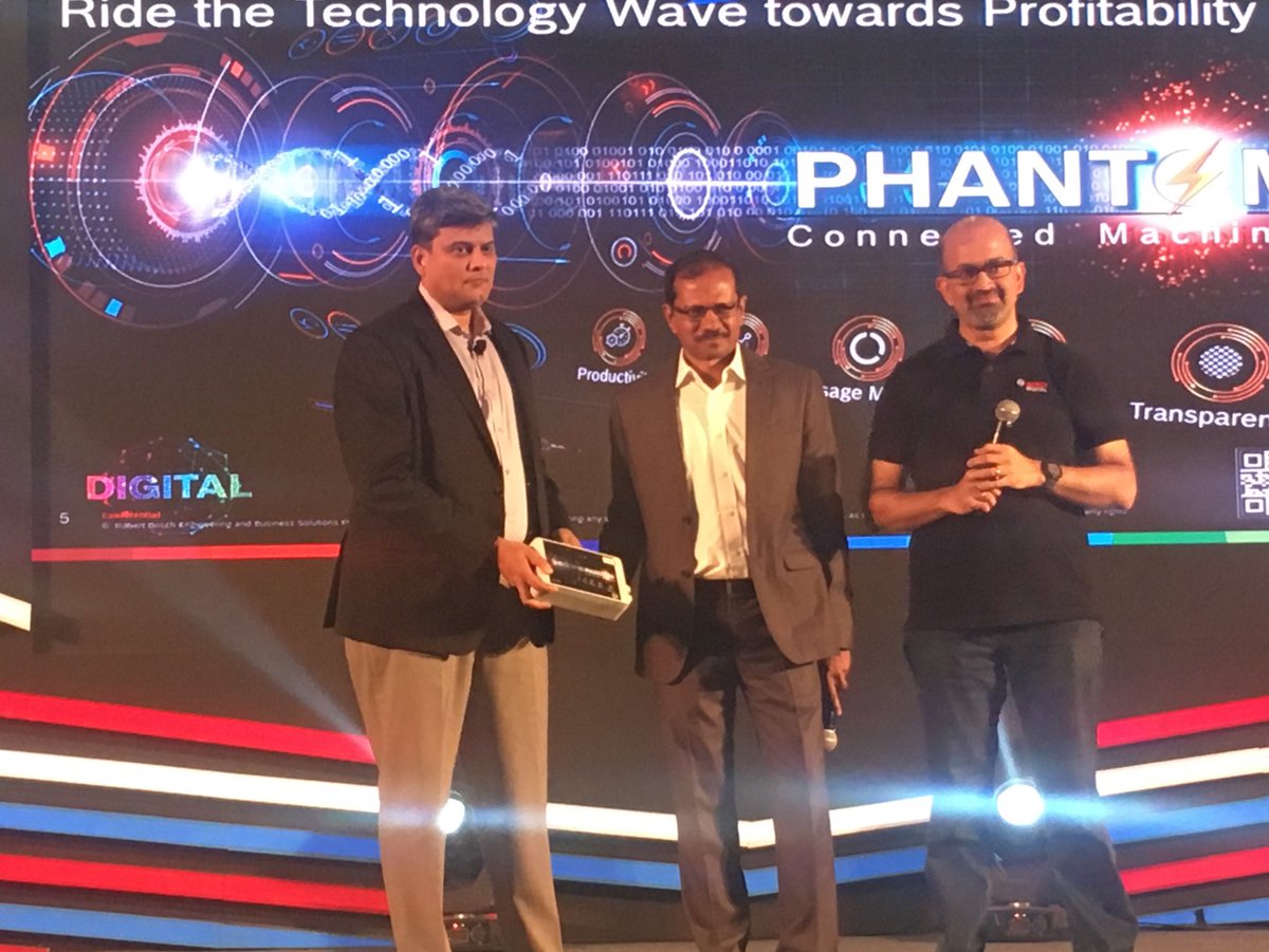Dattasalagame's tweet photo. Phantom reloaded-Fit n Fast , Launched in Bosch India suppliers meet..Now small enterprises can accelerate I40 journey at affordable cost of ownership #Industry40, #SME, #JumpStartDigital https://t.co/VUGEezkCzf