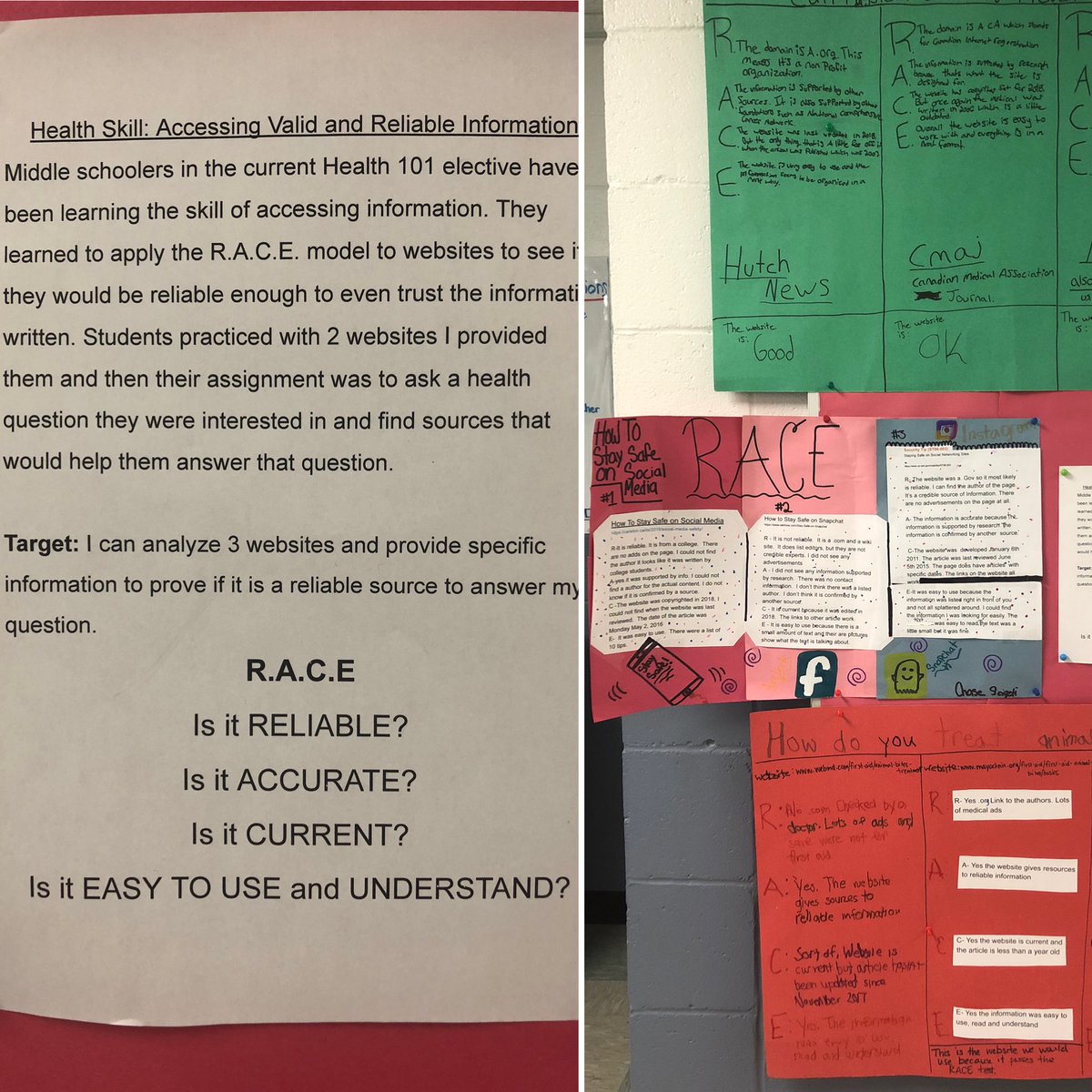 HealthyKHarris's tweet photo. Post #2- MS Ss practicing accessing information skills. Choose their own topic/ question, find 3 sources and analyze. Very successful! Though after #ShapeVT conference, will do screencast next year! https://t.co/xAyLyclb1P