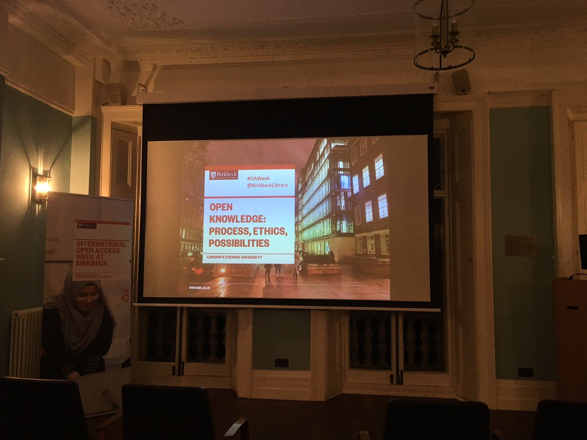 wigglesweets's tweet photo. #OAWeek nearly ready for the panel discussion tonight. Open knowledge: process, ethics, possibilities https://t.co/whIhOhQQpw @BirkbeckLibrary https://t.co/RWzKp24ExX