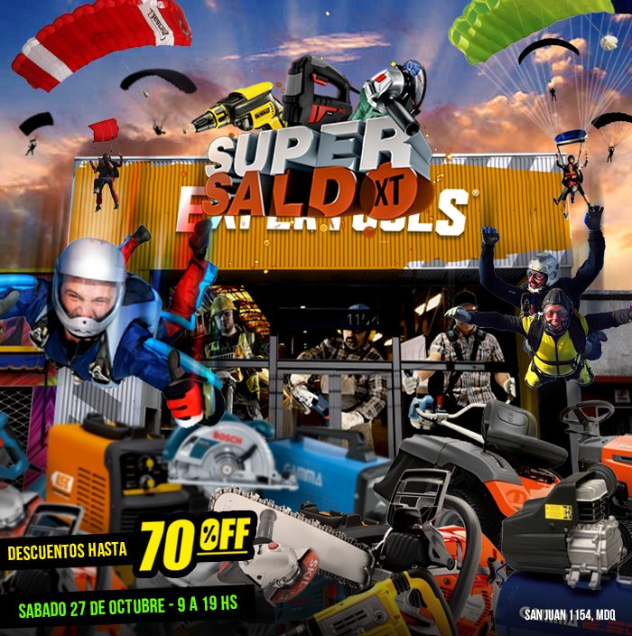 expertoolsxt's tweet image. 🔥Se viene un Nuevo #SuperSaldoXT🔥
🗓️Sábado 27 de Octubre de 9 a 19hs.
📍San Juan 1154. Mar del Plata.
Enorme cantidad de Máquinas y Herramientas con detalles mínimos.
😲DESCUENTOS Impresionantes de hasta 70%😲
👉Descuentos sólo en EFECTIVO.