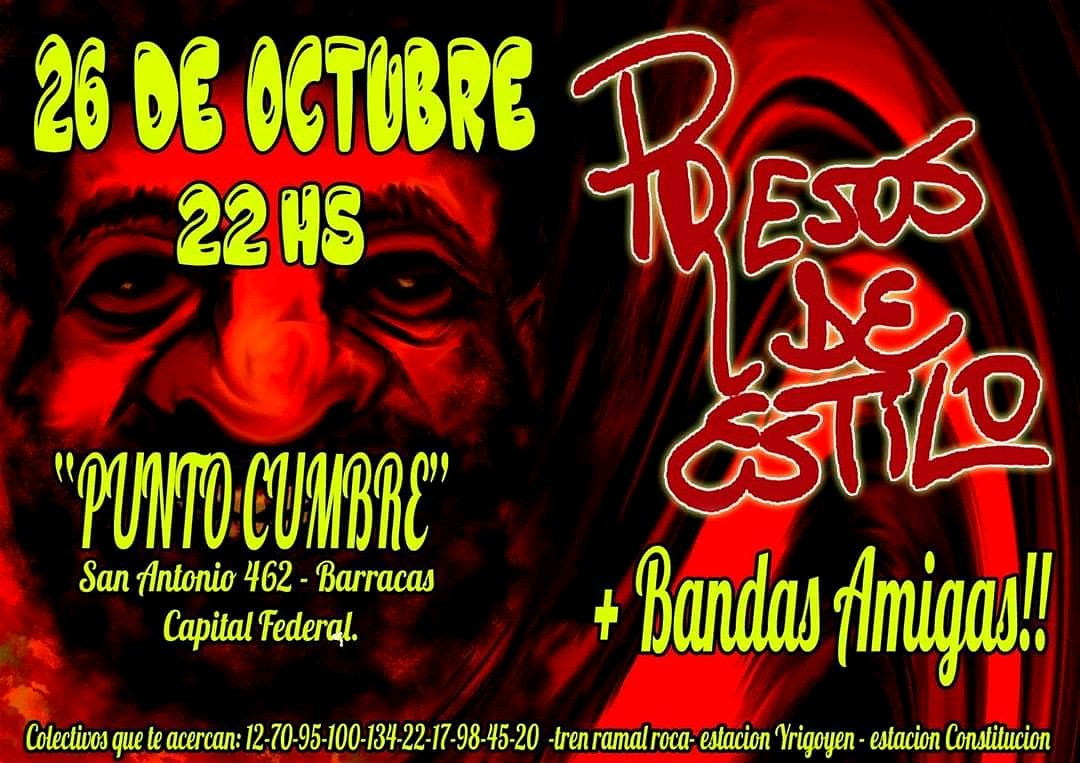 Presos_Estilo's tweet photo. Este viernes te esperamos! 
Pedí tu entrada gratis por nuestras redes sociales
San Antonio 462 - barracas https://t.co/AiDiMOmKey