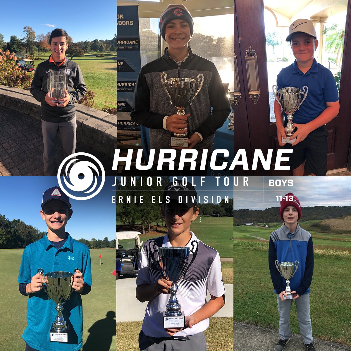 HJGT's tweet photo. Congratulations to the winners from all of our great events this past weekend! ⛳️🏆 #hjgt #winhere #competehere #champions #juniorgolf https://t.co/o9cQZQa10B