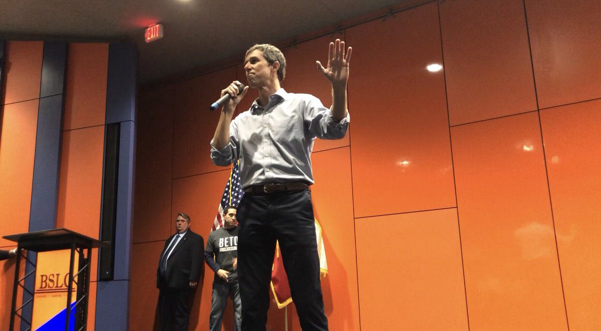 vaneeemari's tweet photo. Everyone needs to go vote if you haven’t already! Your voice matters! Help change the world!! #VoteWithBeto #VoteForBeto #BetoAtUTSA @BetoORourke https://t.co/rMyw6qtjh7