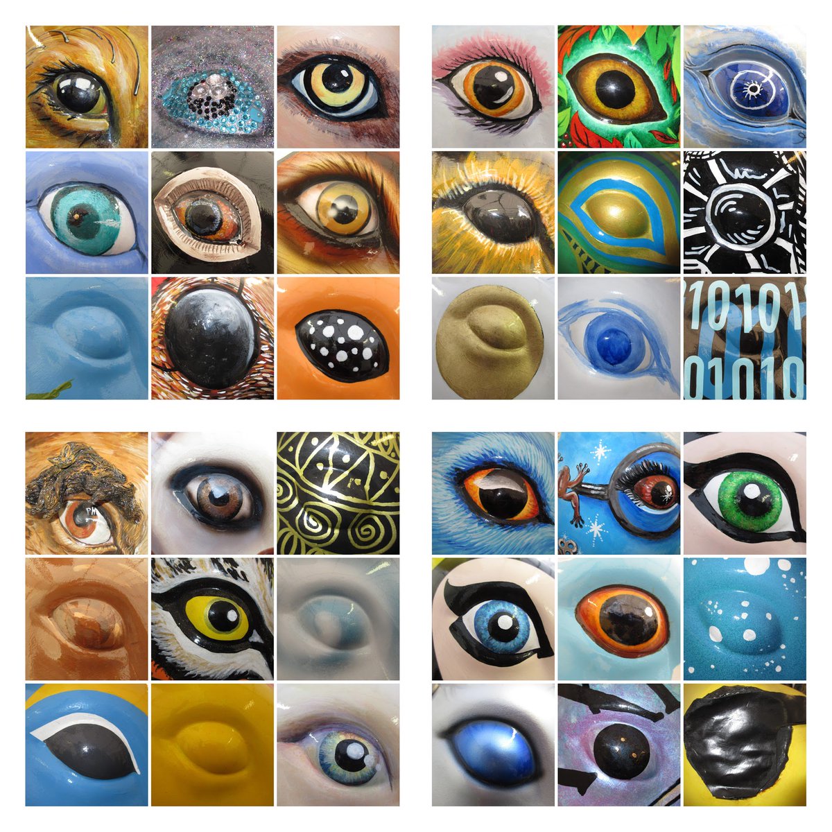 Gone_BananHares's tweet image. Attention! Eyes Right! ... It's taken a while, but I've got there. All the right eyes of the 70 @GoGoHares2018 🐇🐰 @break_charity @wildinart @GoGoCreate #ggh18