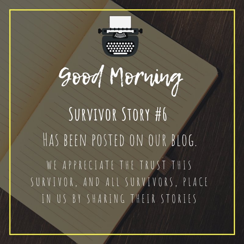 The sixth submission to the Community Forum for Survivors has been posted on MCRCC's blog.
The posts is titled Survivor Story #6.
IF you would like to take a moment or two to read the post please follow the link below:
mtryrapecrisis.org/blog/survivor-…
#mcrcc  #metoo #webelieveyou