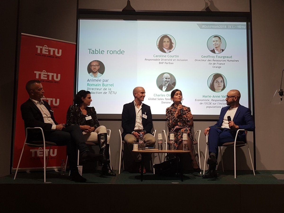 Mystic_Cayman's tweet photo. "Il y a une pénalité claire lorsque l'on est #LGBT+ dans le monde du travail " pour Marie-Anne Valfort, économiste @OCDE_fr. #Outatwork2018 #EmpowermentLGBT #LGBT #tetumag #prideatbcg #inclusivite https://t.co/2Hroc63eIr