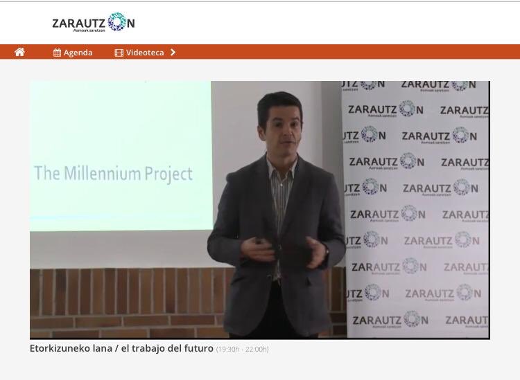 ZarautzOn's tweet photo. @ibonzugasti en #milleniumproject valoran el impacto de la #tecnología sobre el futuro del trabajo en #Euskadi, identifican factores y estrategias que impactarán en ella.. Están haciendo entrevistas #Delphi para ver cómo ven l@s ciudadan@s que afectará la tecnología en el #futuro https://t.co/g6Z71rqm10