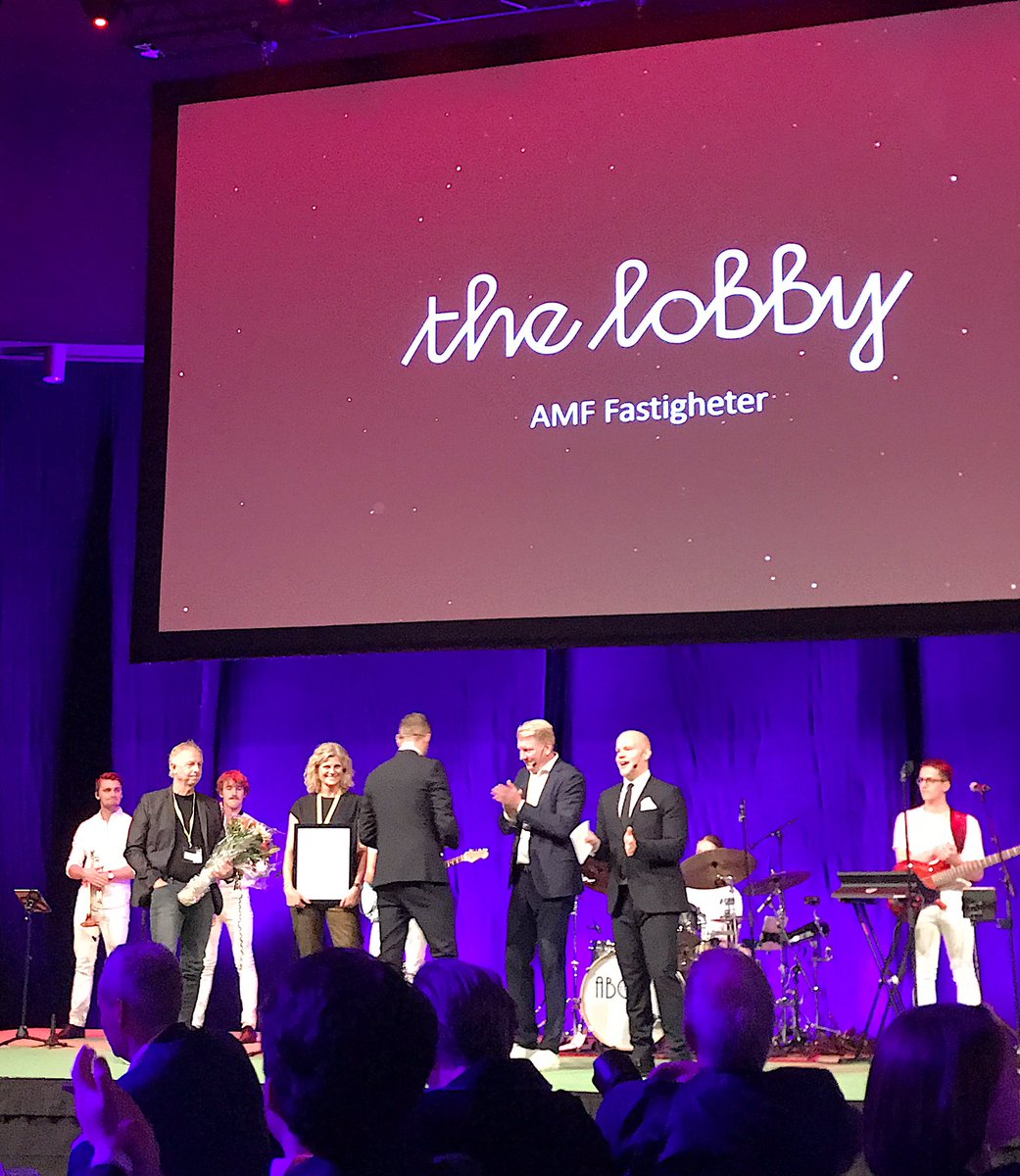 AMF Fastigheter och The Lobby vann pris för Best Innovation på NCSC Awards. <a href="/ncsc_nordic/">NCSC Nordic</a> 
- Vi har vågat utmana oss själva och drivkraften har varit att skapa värde för våra hyresgäster, säger Marknadschef Anna Thelander.