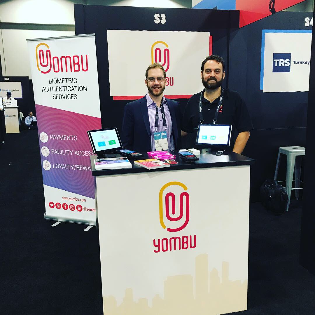 Great pitch from <a href="/JFalit/">Joe Falit</a> &amp; <a href="/banjosteve56/">Derek Sanford</a> at <a href="/money2020/">Money20/20</a> about Yombu and the benefits of biometric payments. 
#yombu #money2020 #biometric #payments #system #easypay #la #vegas #losvegas #fintech #dc