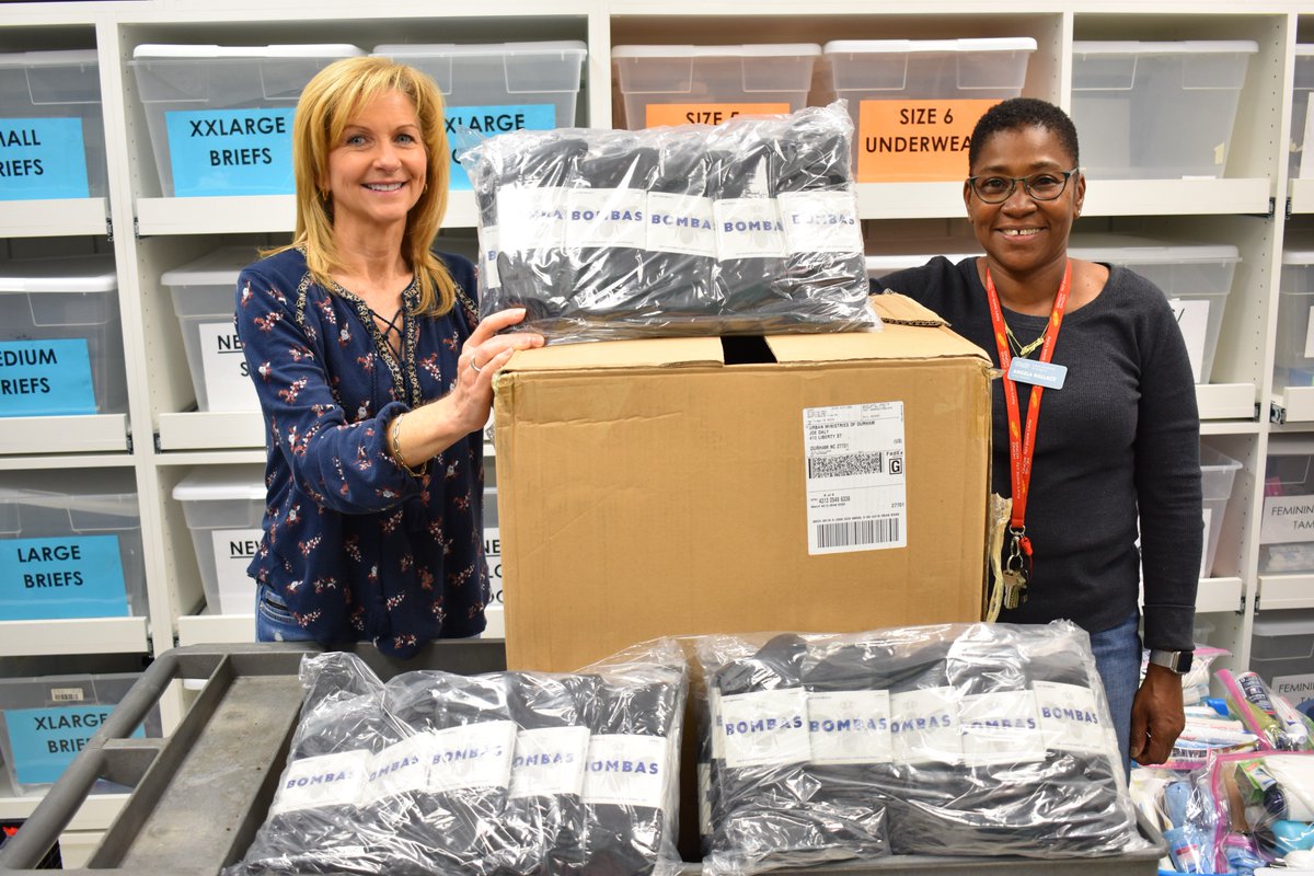 Special Delivery! Thank you <a href="/BOMBAS/">Bombas</a> for the gift of 2,000 socks that arrived in the mail today. The toes of our homeless neighbors here in Durham are going to be a lot more comfortable as the cold weather begins to set in. #beebetter