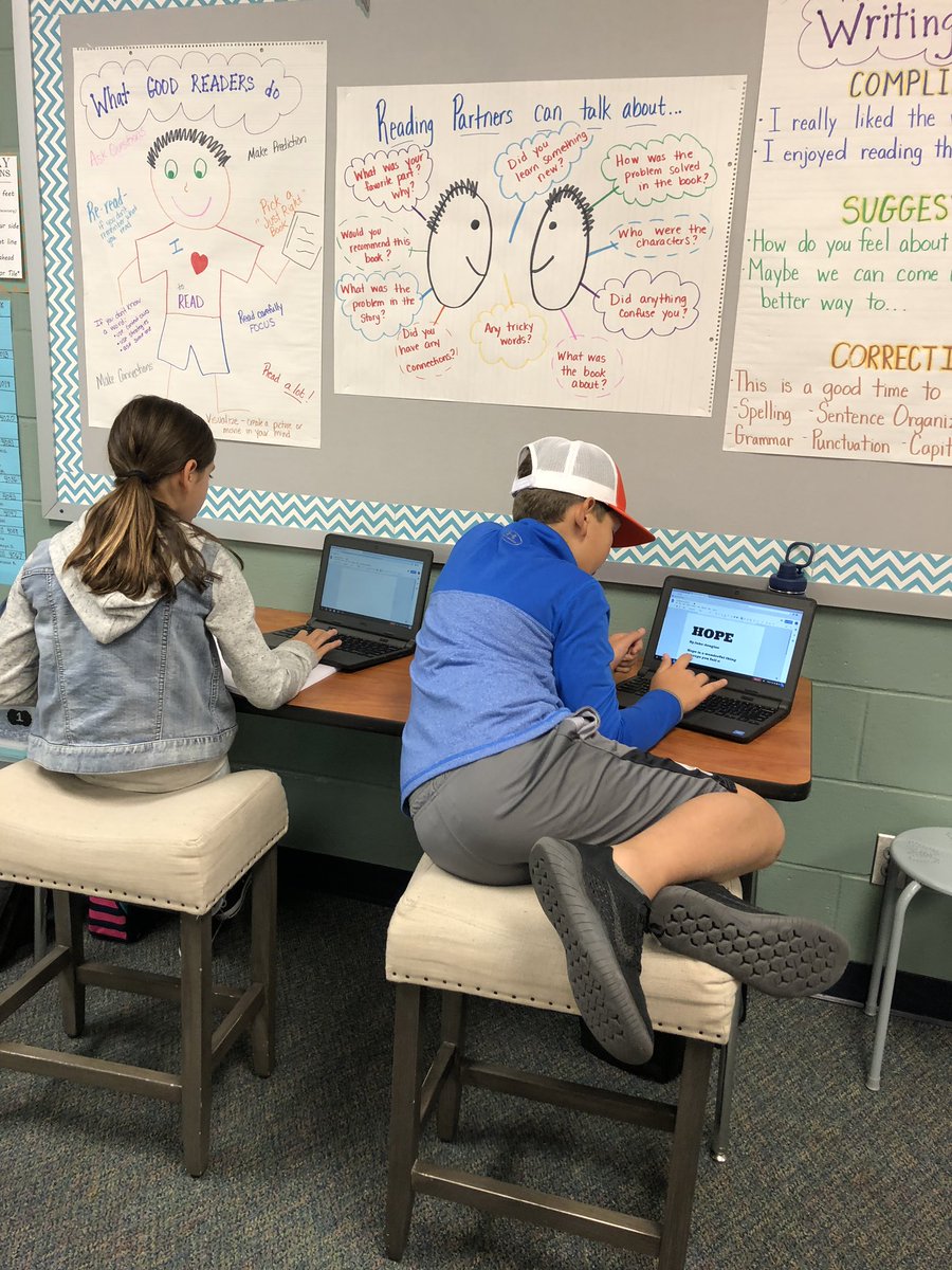 dspoon7's tweet photo. I love it when students get excited about sharing their thoughts, feelings, and words through poetry.   It happens when students feel comfortable in a classroom where it’s OK to take risks.  Ms. Bowden’s     5th grade ELA.  @CoxTimberwolves https://t.co/MNIIFxycEr