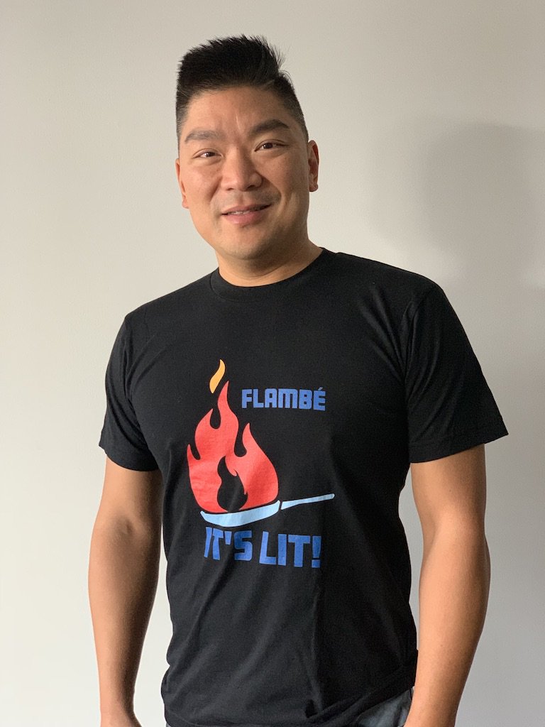We're loving our new #DessertCollection! Order your #ItsLit t-shirt today! https://ego-coques.com/products/flambe-its-lit-designer-t-shirt-unisex-1 … #chef #foodie #tshirts