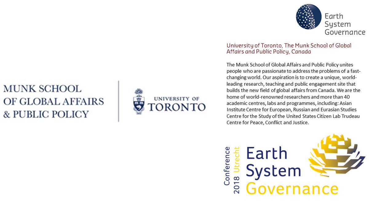 ESG_Project's tweet photo. Introducing the international and national co-hosting institutions that help to make the #ESG2018 Utrecht Conference possible – Thanks to all our co-hosts! 

@nlenvironagency @Leefomgeving / @munkschool  / @envwaterloo / #PathwaysToSustainability @UniUtrecht / [2/3] https://t.co/wcHbI1FXJf