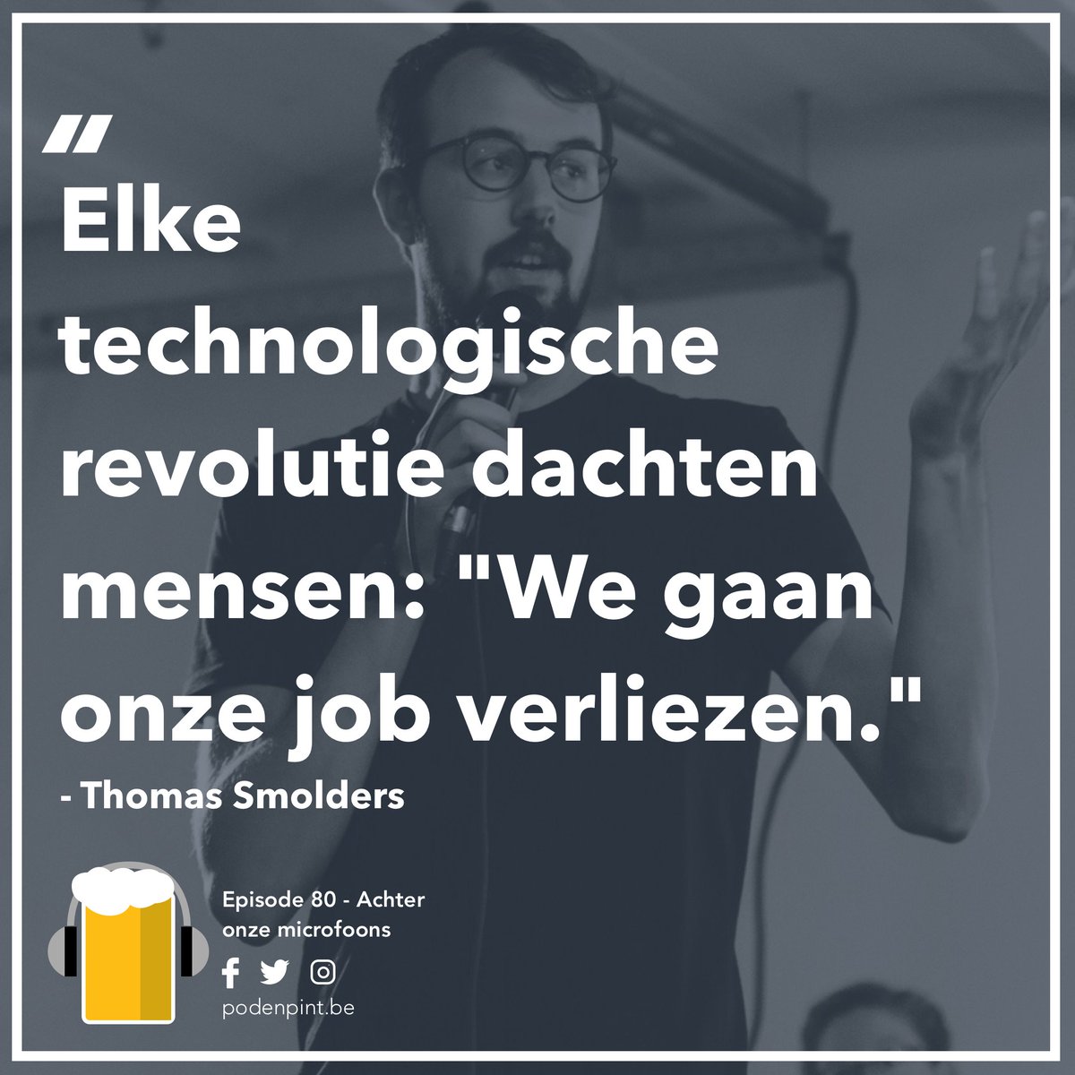 PodenPint's tweet photo. Er staat alvast een fonkelnieuwe aflevering klaar voor aanstaand weekend, maar luister ondertussen zeker nog even naar de aflevering met @Ljosmyndun. Een must-listen voor iedereen die interesse heeft in de impact van technologie op onze maatschappij. #podcast #tech #podenpint https://t.co/ozbQHTPr4n