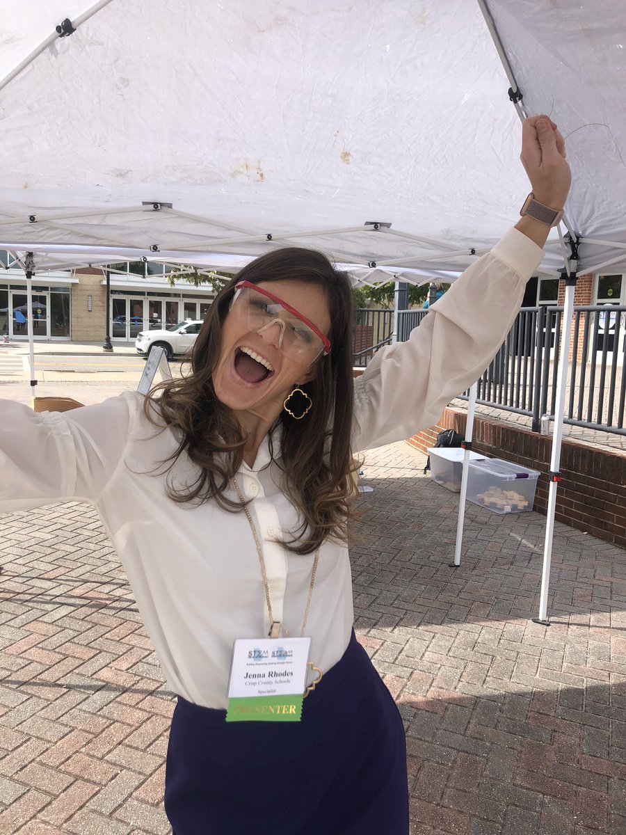 rhodes_jj's tweet photo. I just soldered wire to a circuit board thanks to @steamtruck! I can now conquer the world. @STEMGeorgia #girlscan #GaSTEMForum2018 https://t.co/m0M1AOf48C