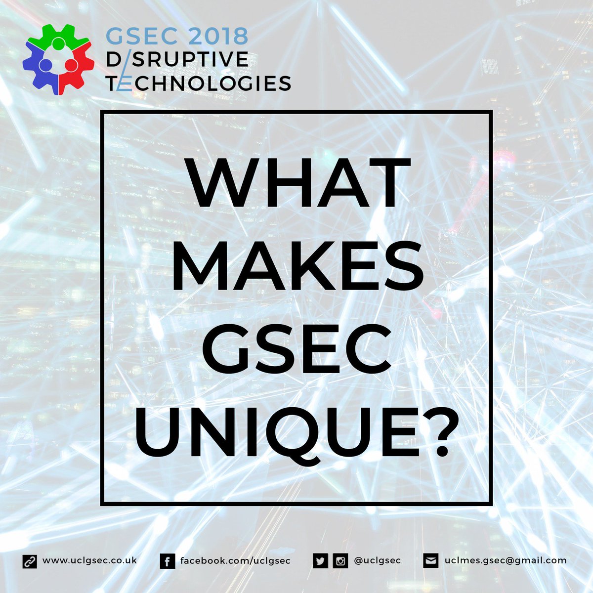 UCLGSEC's tweet photo. 11 days until the conference! Discover what makes the Global Student Engineering Conference unique. Register now at https://t.co/NwoHBjXCp4! #GSEC2018 https://t.co/xLPvs2ydw7