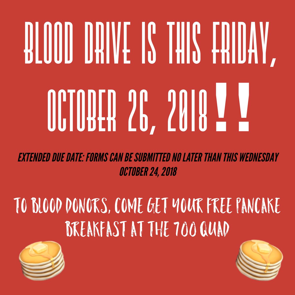 RamsFocus's tweet photo. Hey Rams! Don’t forget, blood drive is THIS FRIDAY!! If you’re 16+ you are eligible to donate! Look for any FOCUS member with a balloon for more info or pick up your form in ASB! 👻👻 https://t.co/Mvhk3PqXh8