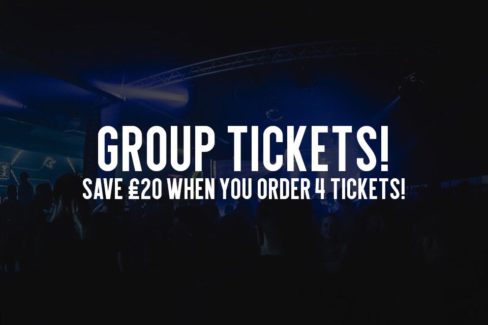 We have now released a limited number of group tickets for next Friday at half price for £20! This saves you £5 per person! Grab these while they last: fatso.ma/wBrU