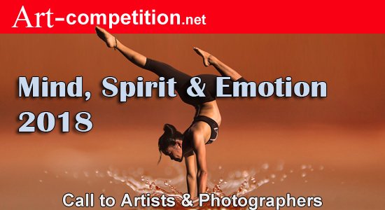 ArtistWebsite's tweet image. Art Call “Mind, Spirit, &amp;amp; Emotion 2018”. There will be 5 Winners and 10 Honorable Mentions. This competition is open to all artists and photographers worldwide. 

Total Awards in Cash and Art Marketing Prize Value: $8,000.00.
  
art-competition.net/Contest_Inform…