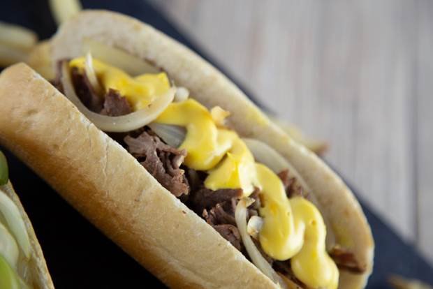 GreatSteak's tweet image. Today we’re getting up close and personal with this Classic Philly Cheesesteak.