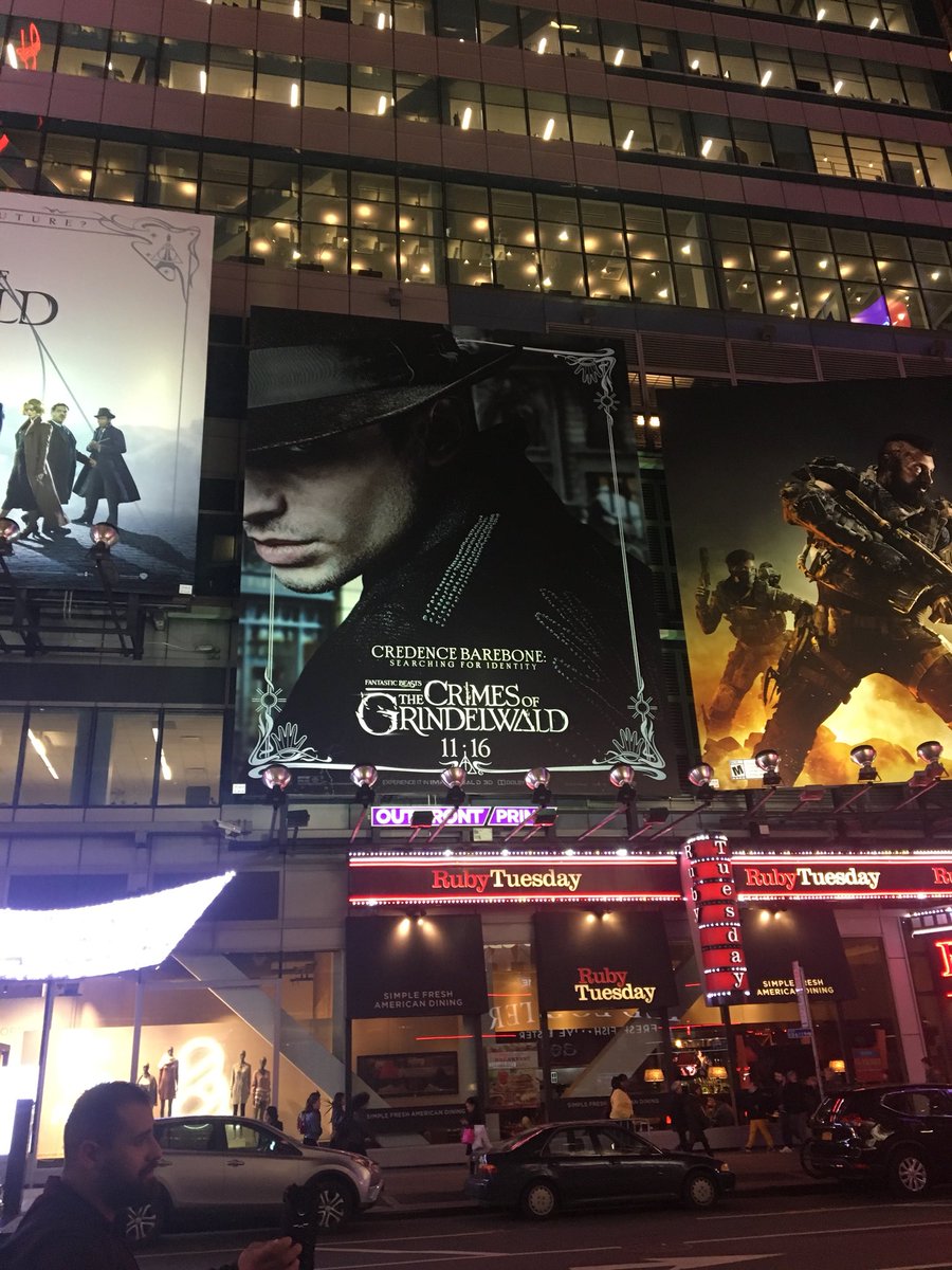 The Crimes of Grindelwald #TimesSquare #NYC <a href="/jk_rowling/">J.K. Rowling</a> 😍😍 Are you ready?