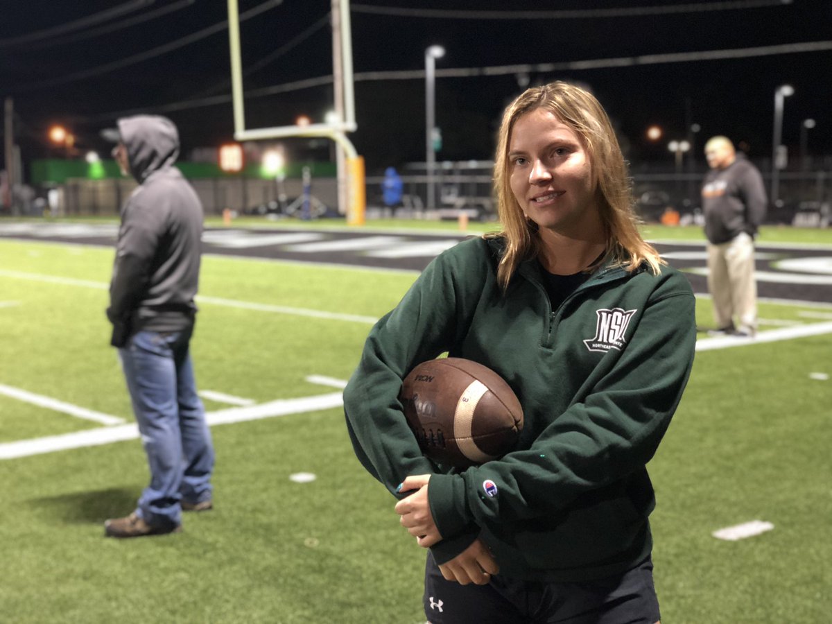 FSBTahlequah's tweet image. Harley almost made the field goal at the last Tigers home game. Come to the game Friday night and sign up for the last kick of the season! #fsbfieldgoalchallenge