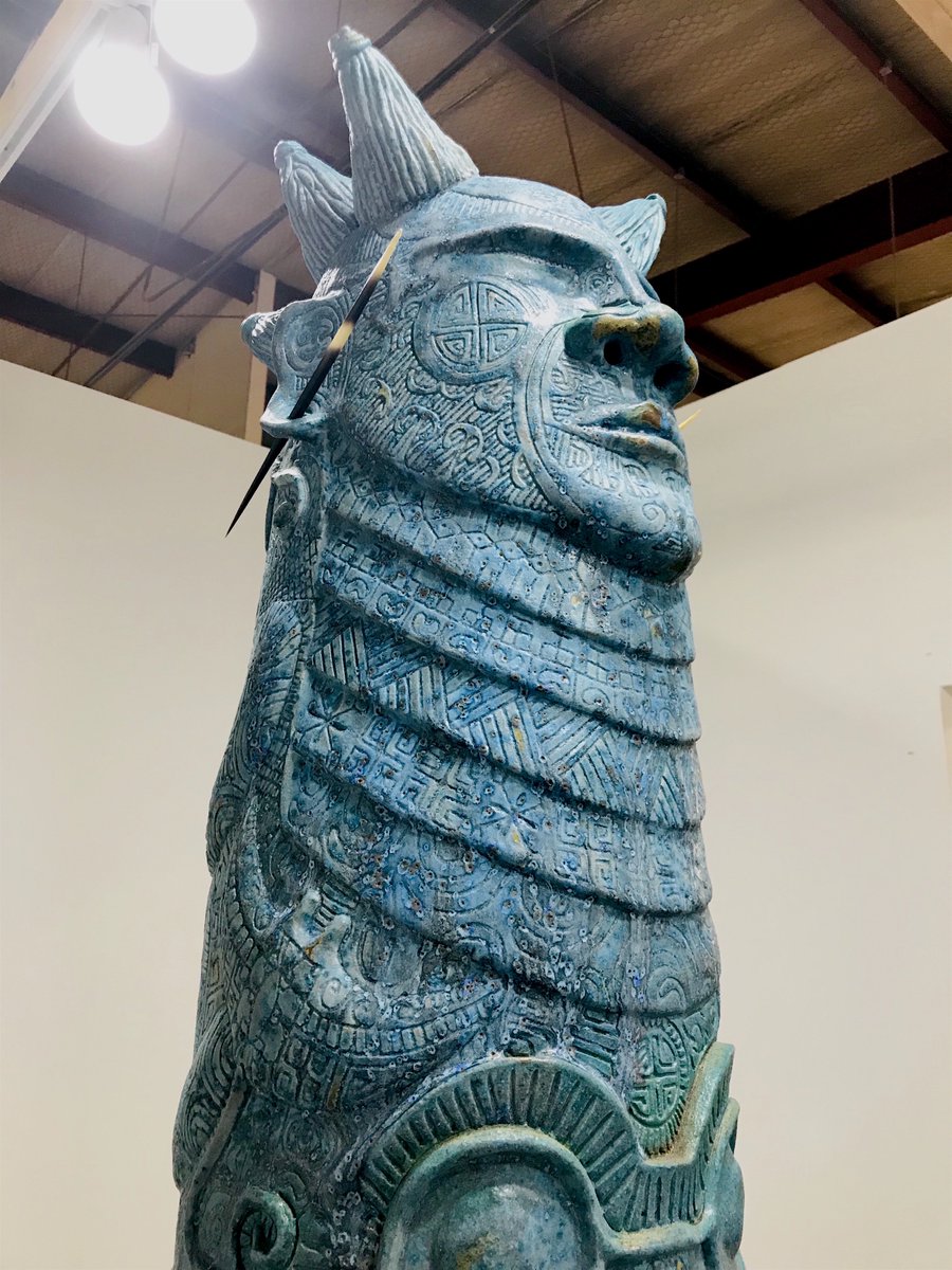 Ceramic sculpture by Gene Dodak.  genedodak.com #GeneDodak #SantaFeClay #warrior #ceramicsculpture