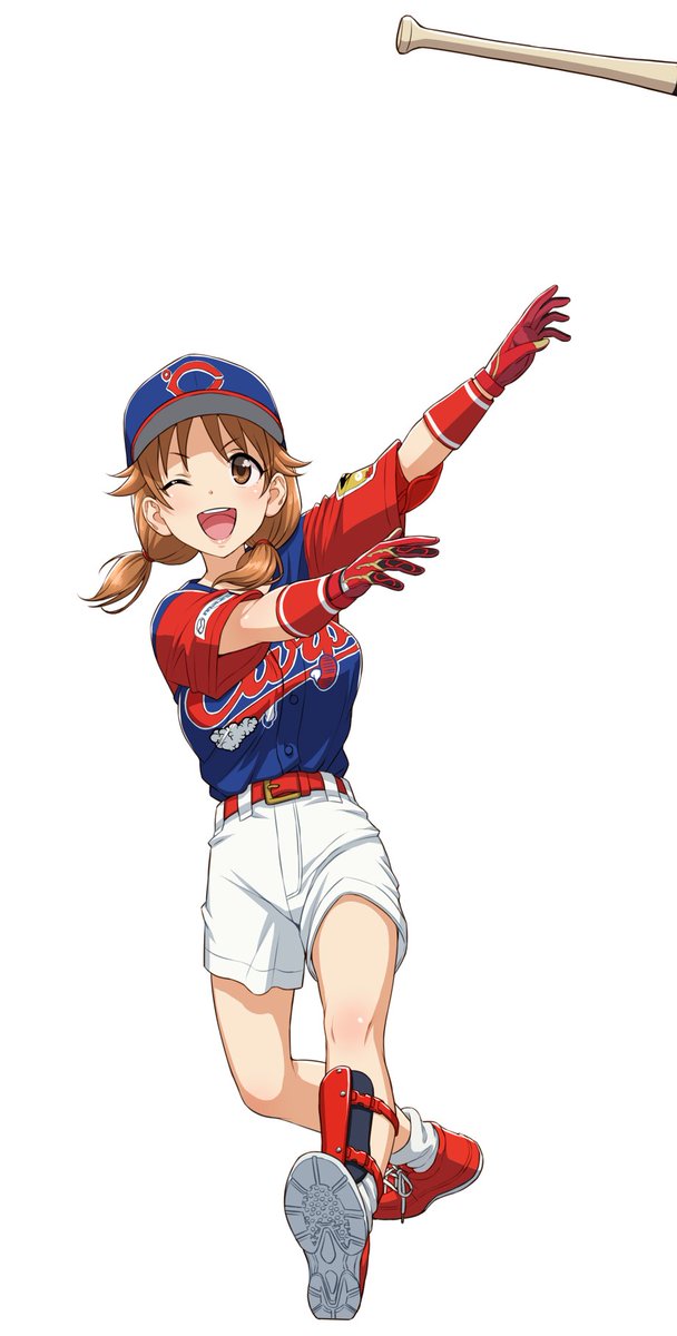 Anime girl with baseball bat