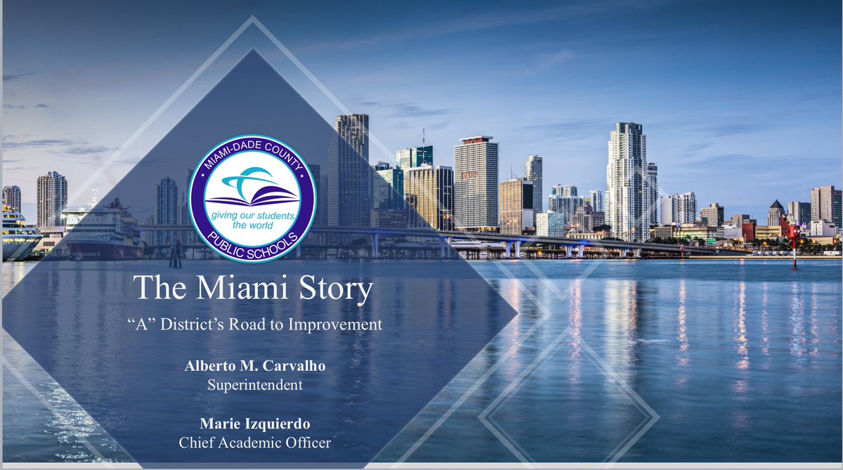Join me <a href="/CGCS/">chris</a> #CGCS18 as I share how <a href="/MDCPS/">Miami-Dade Schools</a> became an “A” rated district. See you Thursday at 10:45am Harbourside D (4th floor).