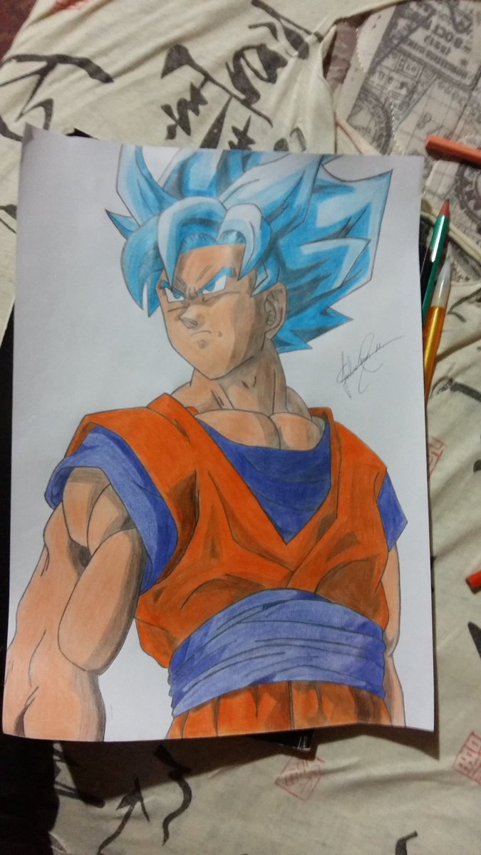 Drawing Goku Migatte no Gokui - Desenho do Goku