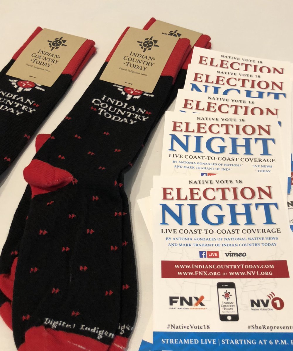 IndianCountry's tweet image. Stop by the IndianCountryToday booth at #NCAI75 socks for members ... and information about #nativeelectionnight #ncaimarketplace