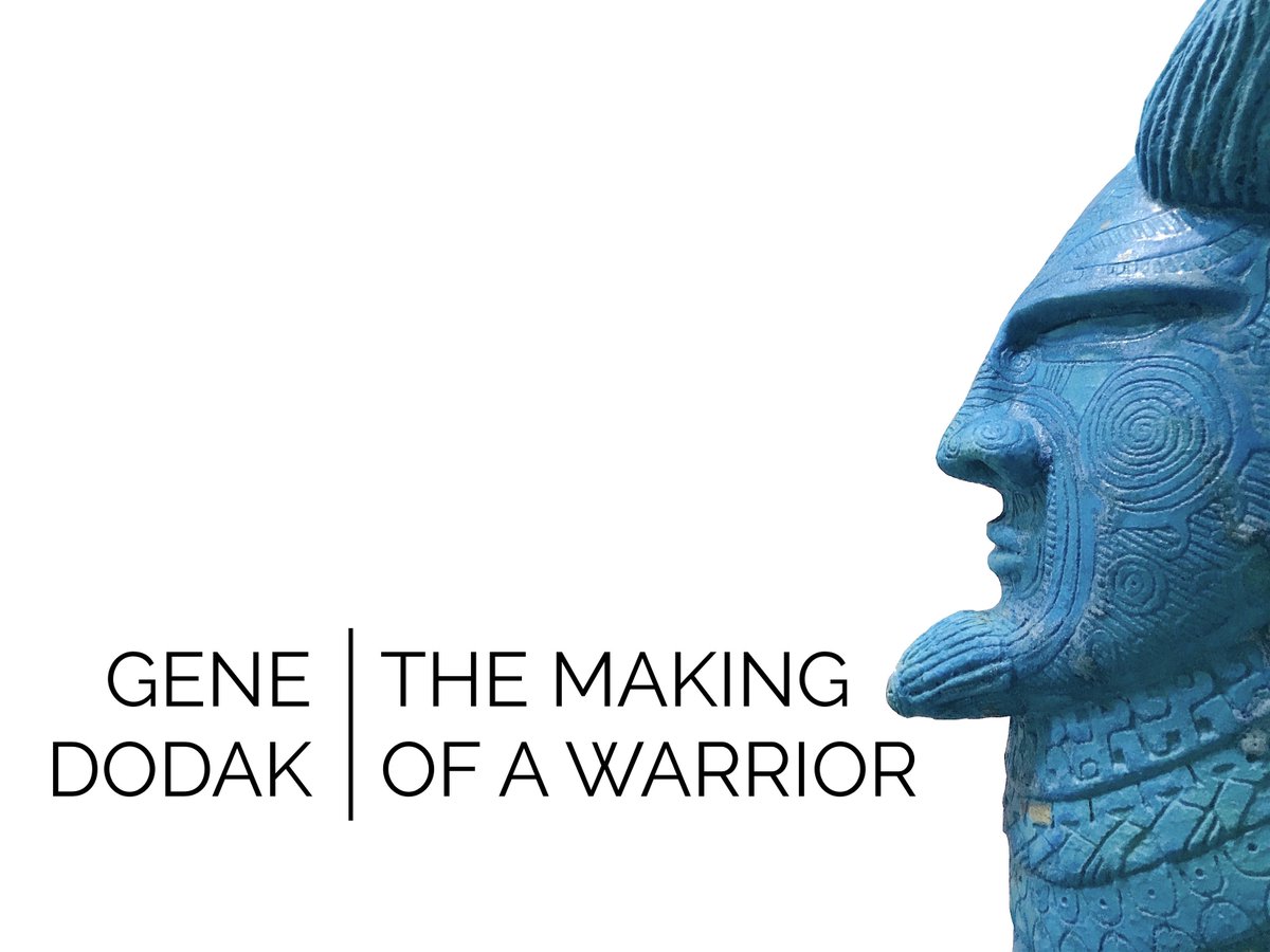 Ceramic sculpture by Gene Dodak.  genedodak.com #GeneDodak #SantaFeClay #warrior #ceramicsculpture