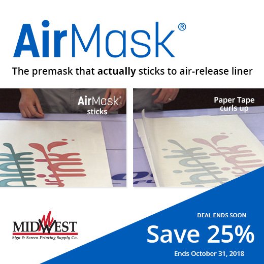 MidwestSign's tweet image. ‼️💥DEAL ENDING SOON💥‼️

AirMask takes vinyl application to the next level by sticking to air release liner! Try it out and see why they call it the holy grail of premask.

Check it out: https: bit.ly/2PgYDyM

#VinylApplication #VinylSign #VinylInstallation #ABITape