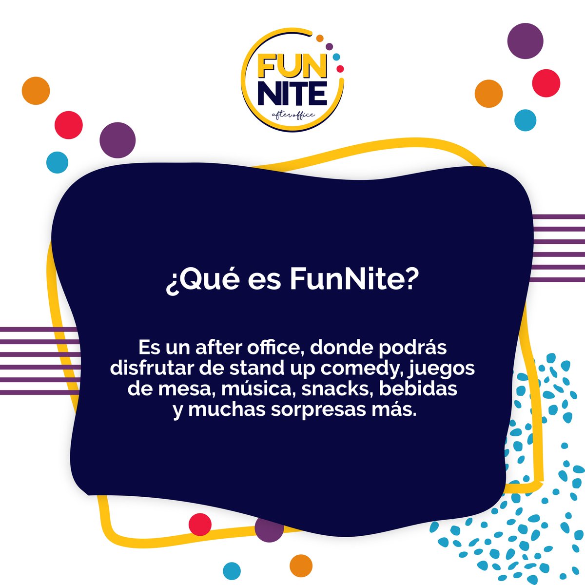 funniteec's tweet photo. FunNite es una noche para divertirse 👾 Olvídate del trabajo y ven a divertirte en el mejor lugar de trabajo @Workyourideas 🤖 Inscripciones en el link de nuestra bio #MoreFunLessWork https://t.co/eCR7uKLStx