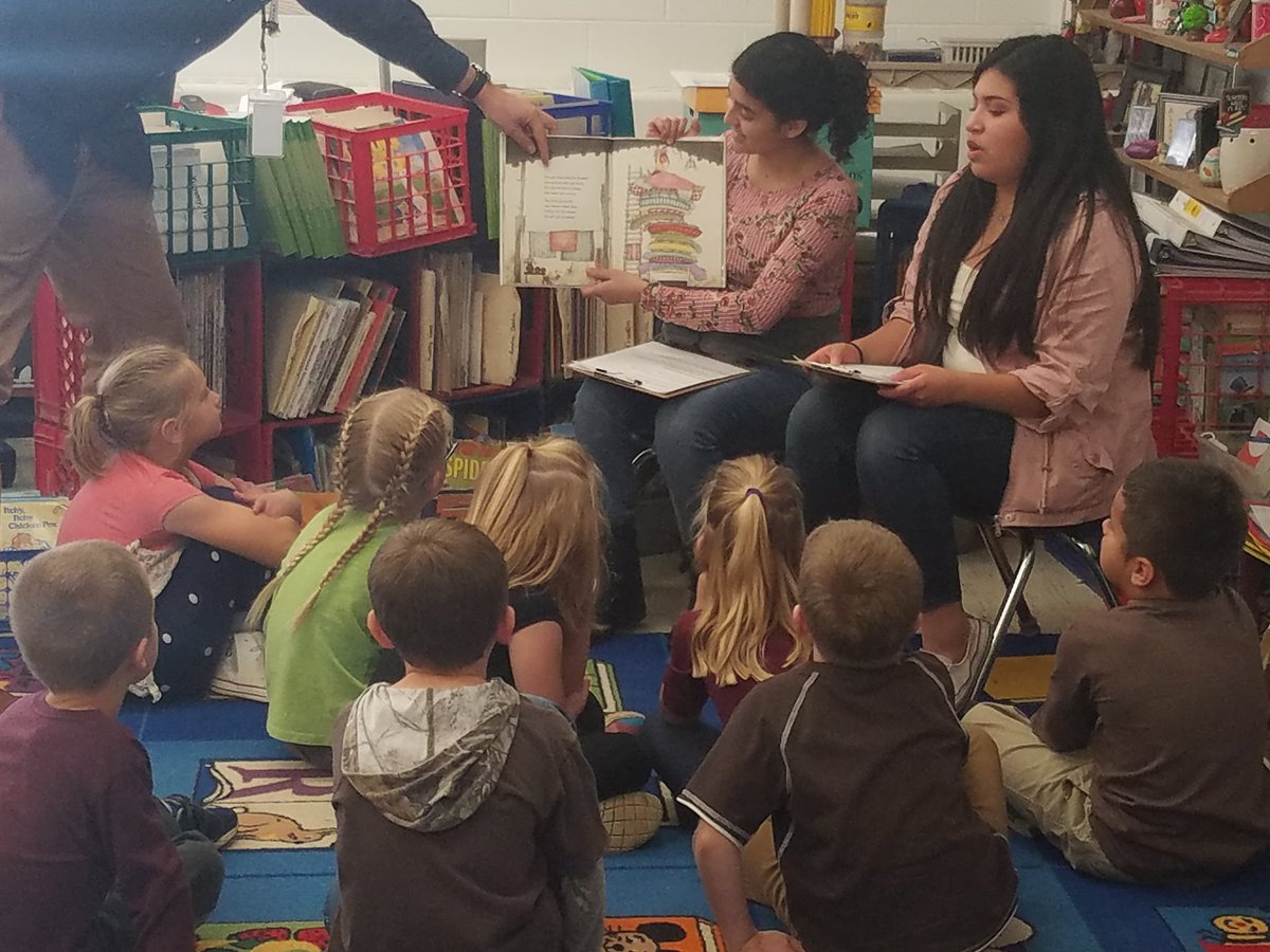 IWESRaiders's tweet photo. Big shout out to the H.S. ESL students for coming to GES today to read to 1st and 2nd grade students.  #gesraiders. https://t.co/ZG3Vl8Qbwf