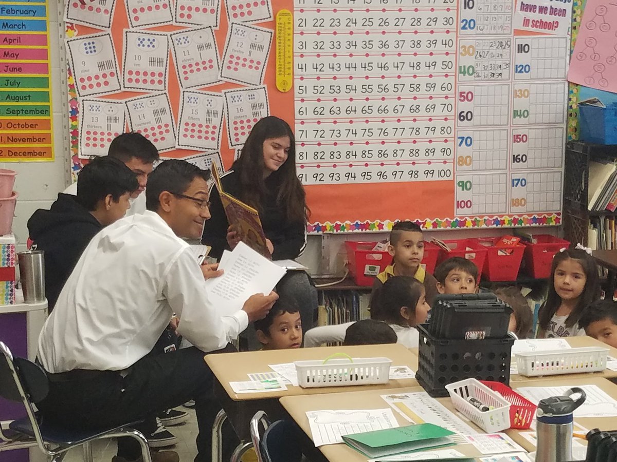 IWESRaiders's tweet photo. Big shout out to the H.S. ESL students for coming to GES today to read to 1st and 2nd grade students.  #gesraiders. https://t.co/ZG3Vl8Qbwf