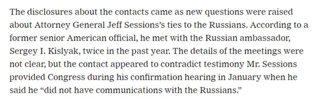 54)They also use it to take shots at Attorney General Jeff Sessions, part of an effort to get him recused from the case. He recuses from the case the next day 3/2/17. But the Republicans go on the offensive.