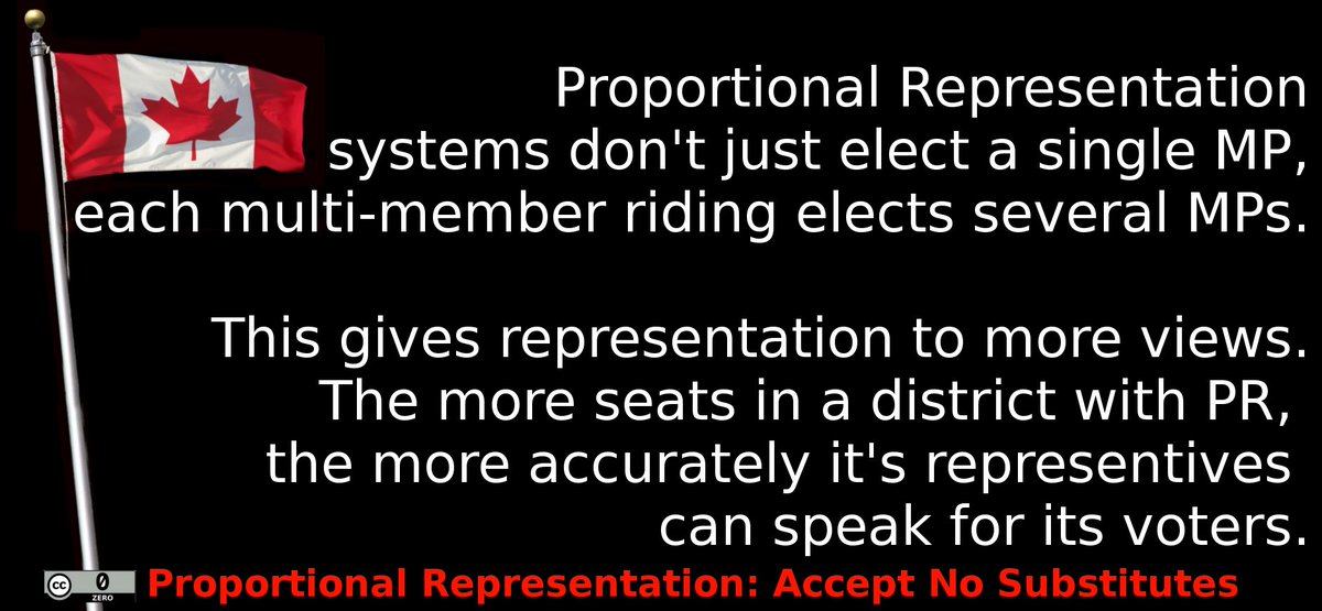 #ProportionalRepresentaton sounds like #Democracy.

#CDNpoli #BCpoli #PEIpoli #PQpoli #NBpoli #ONpoli